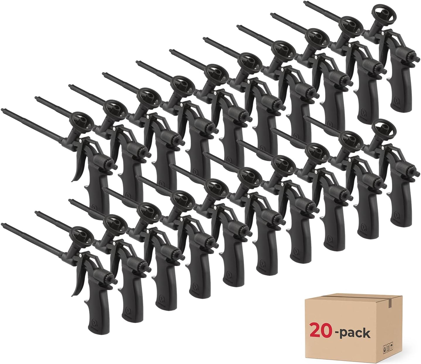 Pistola de espuma en aerosol expansible INTERTOOL STORM, paquete de 20, aplicador de aislamiento antiadherente Pro Teflon | PT08-0606-20