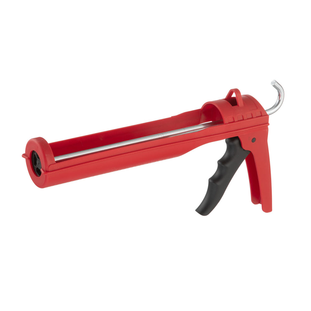 INTERTOOL Drip-Free Caulking Gun - 10 oz, 10:1 Thrust Ratio, Lightweight, Smooth Rod, Quiet Ratcheting | HT08-0027