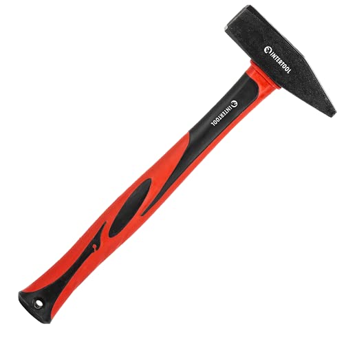 INTERTOOL 2 lb Cross Peen Hammer | Heavy-Duty Engineer Hammer | HT08-0210