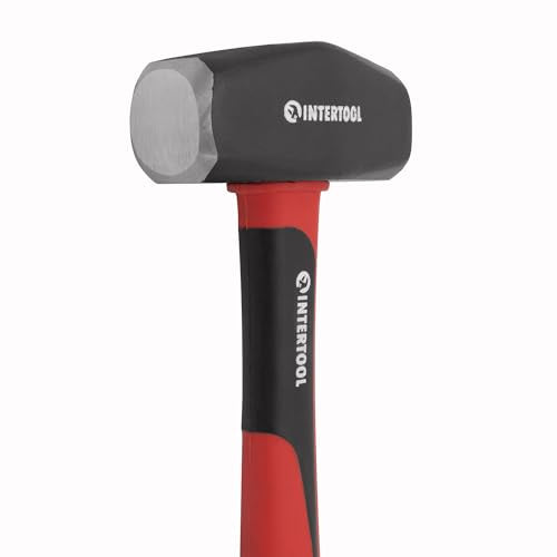 INTERTOOL 4 lb Drilling Hammer | 13” Fiberglass Handle | HT08-0247