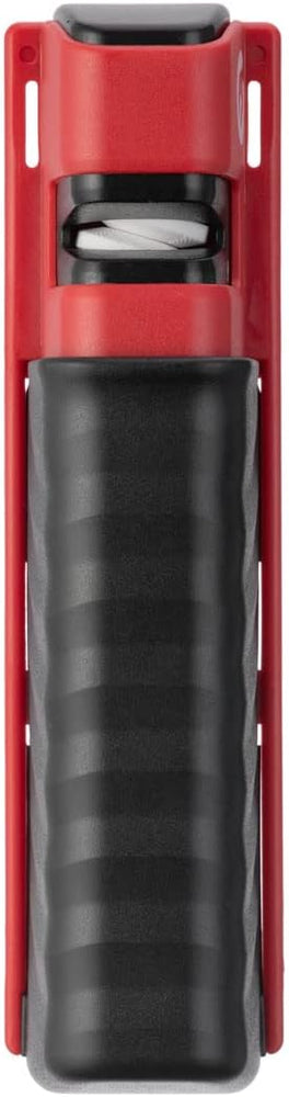 INTERTOOL Axe & Knife Sharpener - Ceramic Stone Grinding Wheel, Multipurpose Blade Tool, Fiberglass Case | HT08-0553