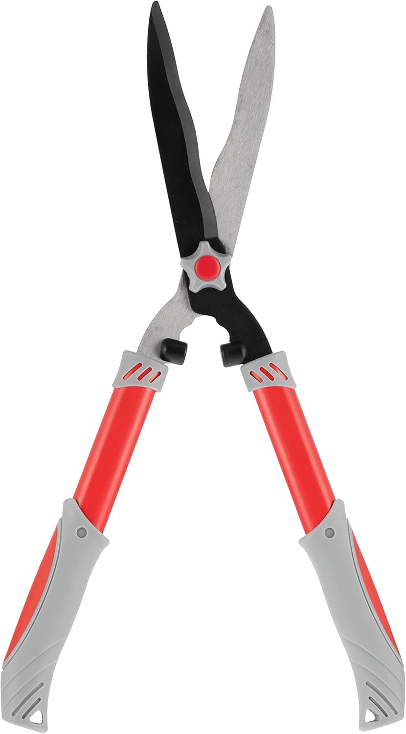 INTERTOOL 22-Inch Hedge Clipper Shears - Manual Trimmers for Bushes, Boxwood, and Landscaping, Wavy Blade | FT08-1102