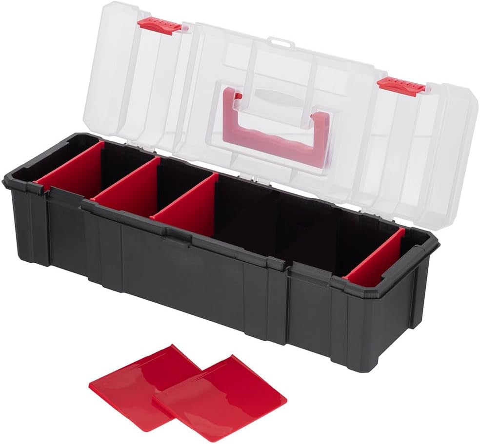 INTERTOOL Small Parts Deep Toolbox with 6 Removeable Dividers | BX08-4043