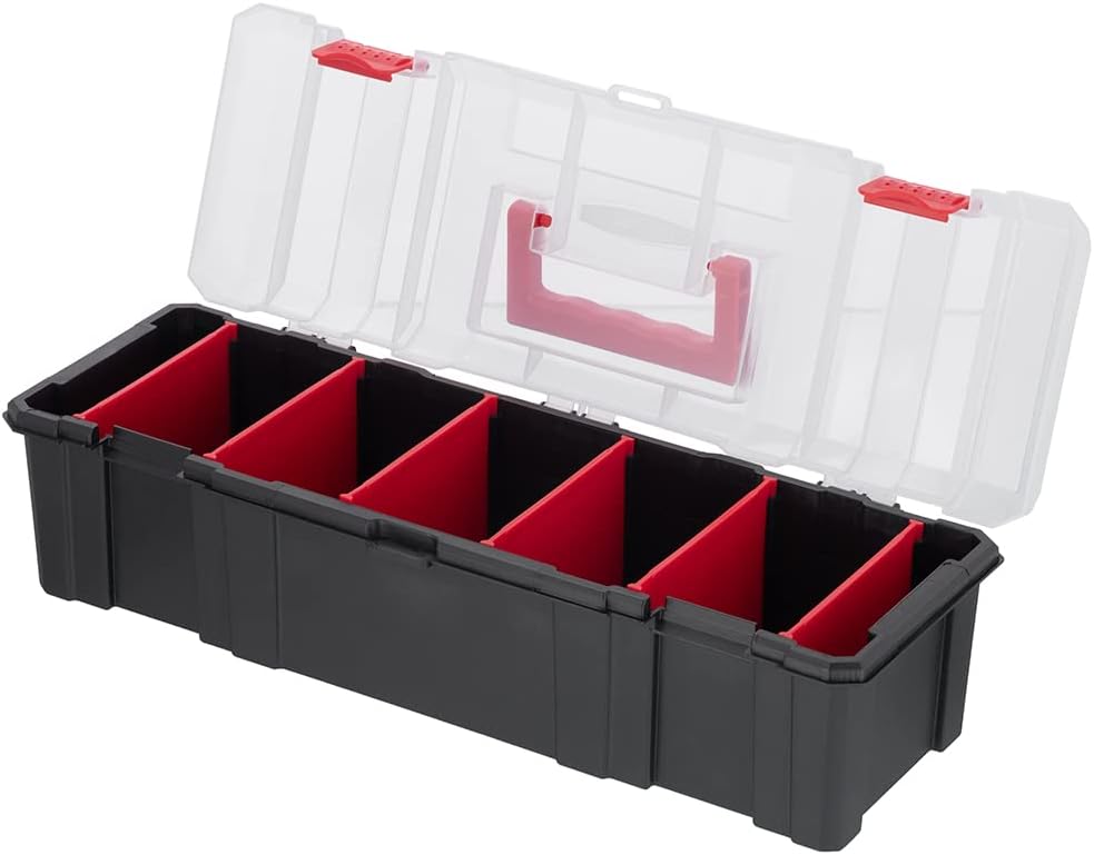 INTERTOOL Small Parts Deep Toolbox with 6 Removeable Dividers | BX08-4043