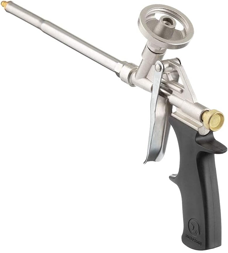 Pistola de espuma en aerosol INTERTOOL, sellador aislante, acero inoxidable | PT08-0603