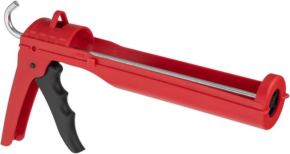 INTERTOOL Drip-Free Caulking Gun - 10 oz, 10:1 Thrust Ratio, Lightweight, Smooth Rod, Quiet Ratcheting | HT08-0027