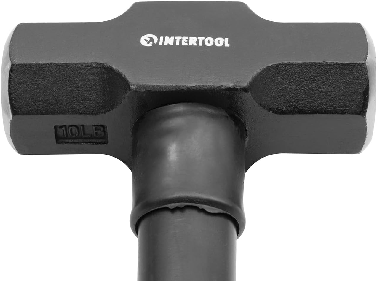 INTERTOOL Sledgehammer 10 lbs Fiberglass Handle HT08-0245