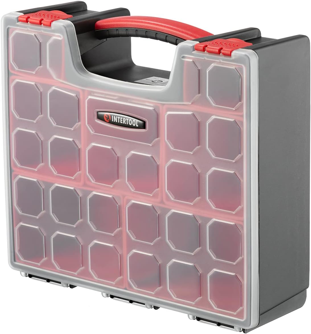 Caja de compartimentos portátil NTERTOOL, 7 compartimentos, 12,4" x 10,6" x 4,3", plástico | BX08-4032