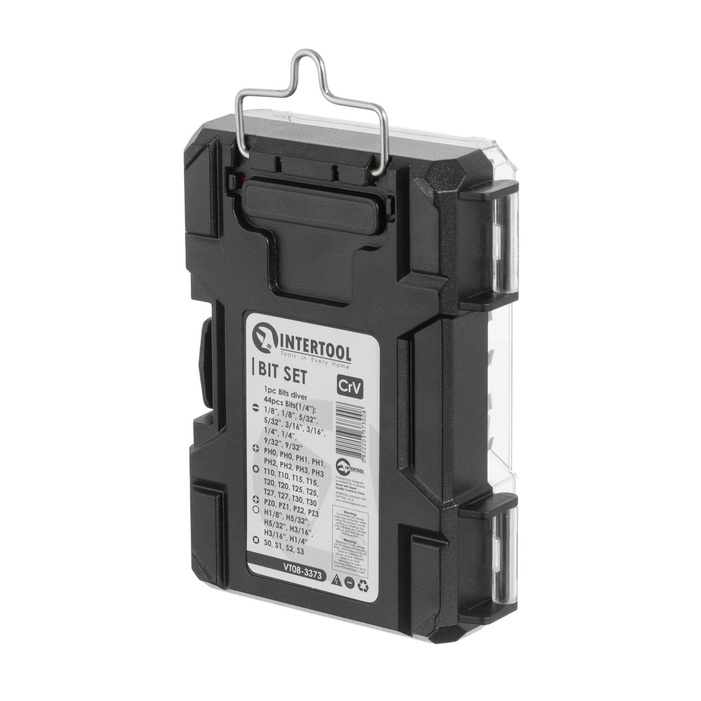 Набор бит для отверток INTERTOOL 45 шт. из хромованадиевой стали | VT08-3373