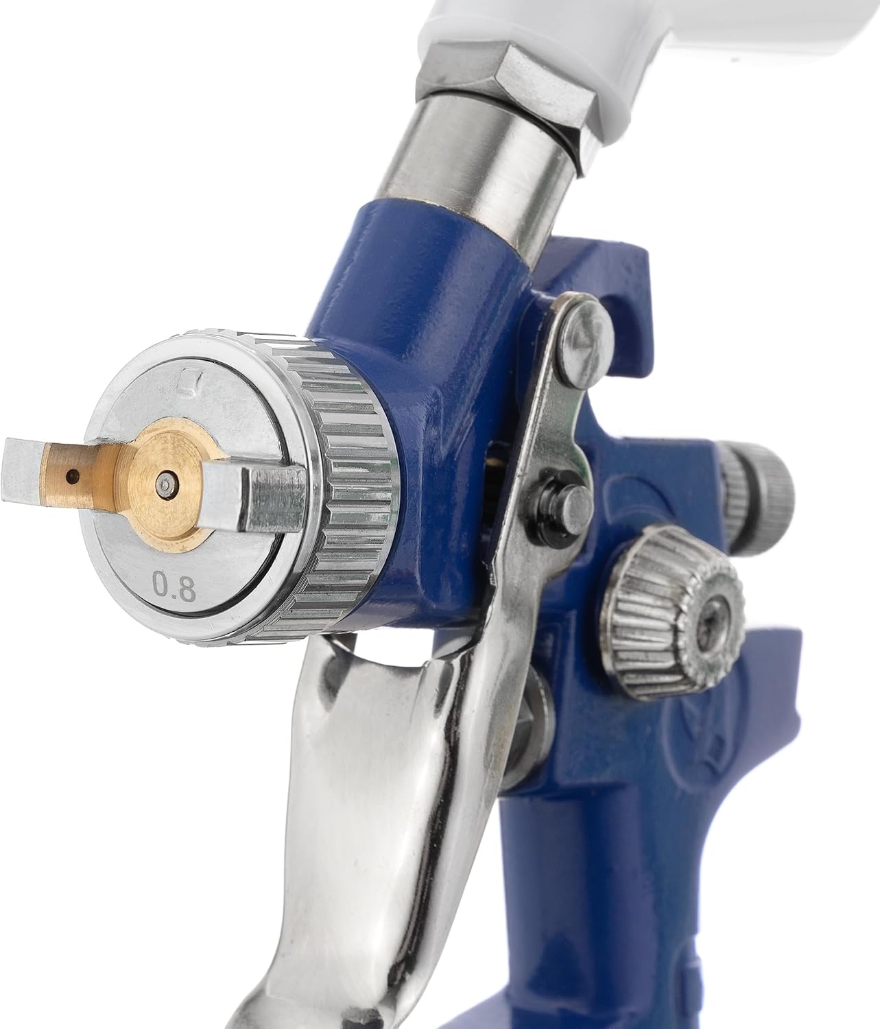 Juego de pistola pulverizadora de aire HVLP INTERTOOL: 3 pulverizadores de pintura (0,8/1,3/1,7 mm) con vasos, regulador de aire y adaptador de vaso desechable | PT08-1505