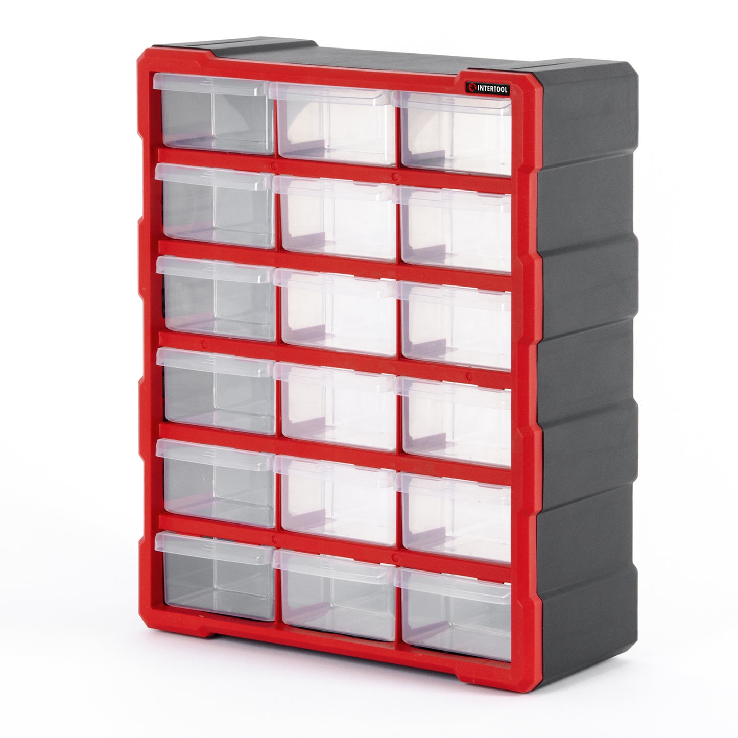 INTERTOOL Small Parts Organizer, 18 Removeable Drawers | BX08-4019