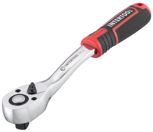 INTERTOOL 1/2" Drive Ratchet, 72-Teeth, Offset, 10" | ET08-8003