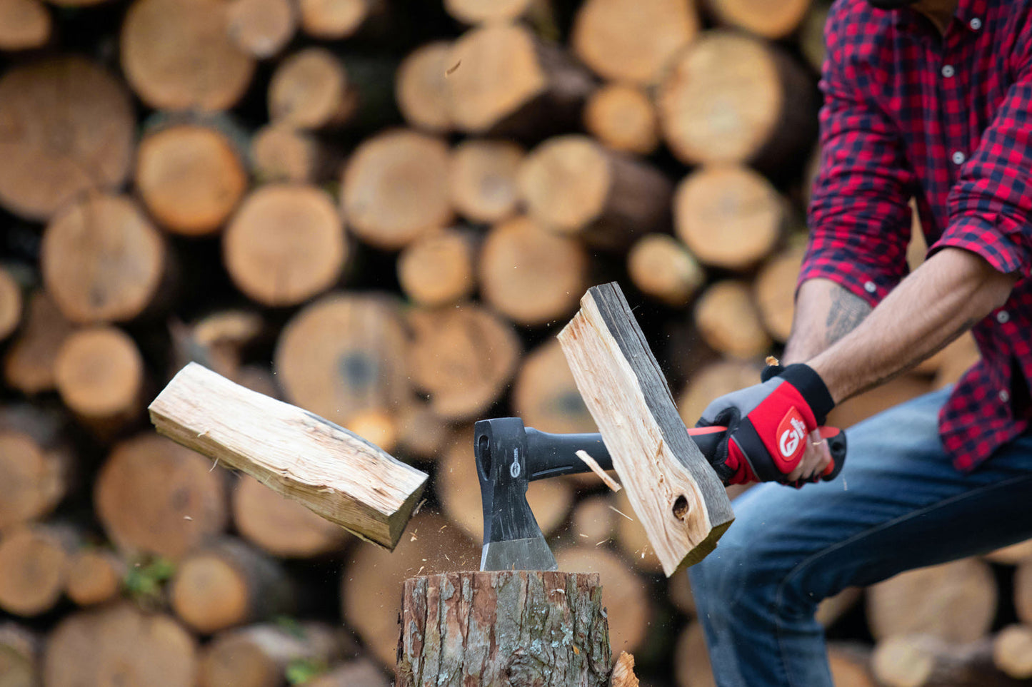 INTERTOOL 24” Axe | Wood Cutting & Splitting Hatchet | HT08-0263