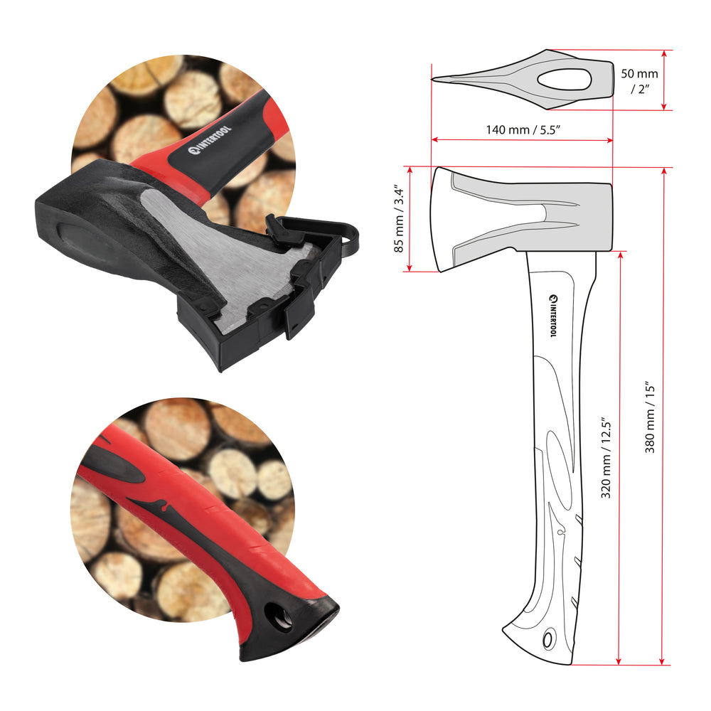 INTERTOOL 15" Splitting Hatchet | HT08-0274