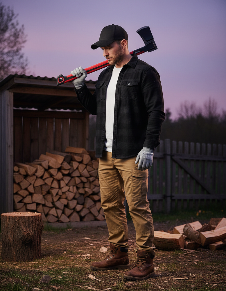 INTERTOOL 28" Splitting Axe, Heavy-Duty, 5 lbs, STORM | HT08-0298