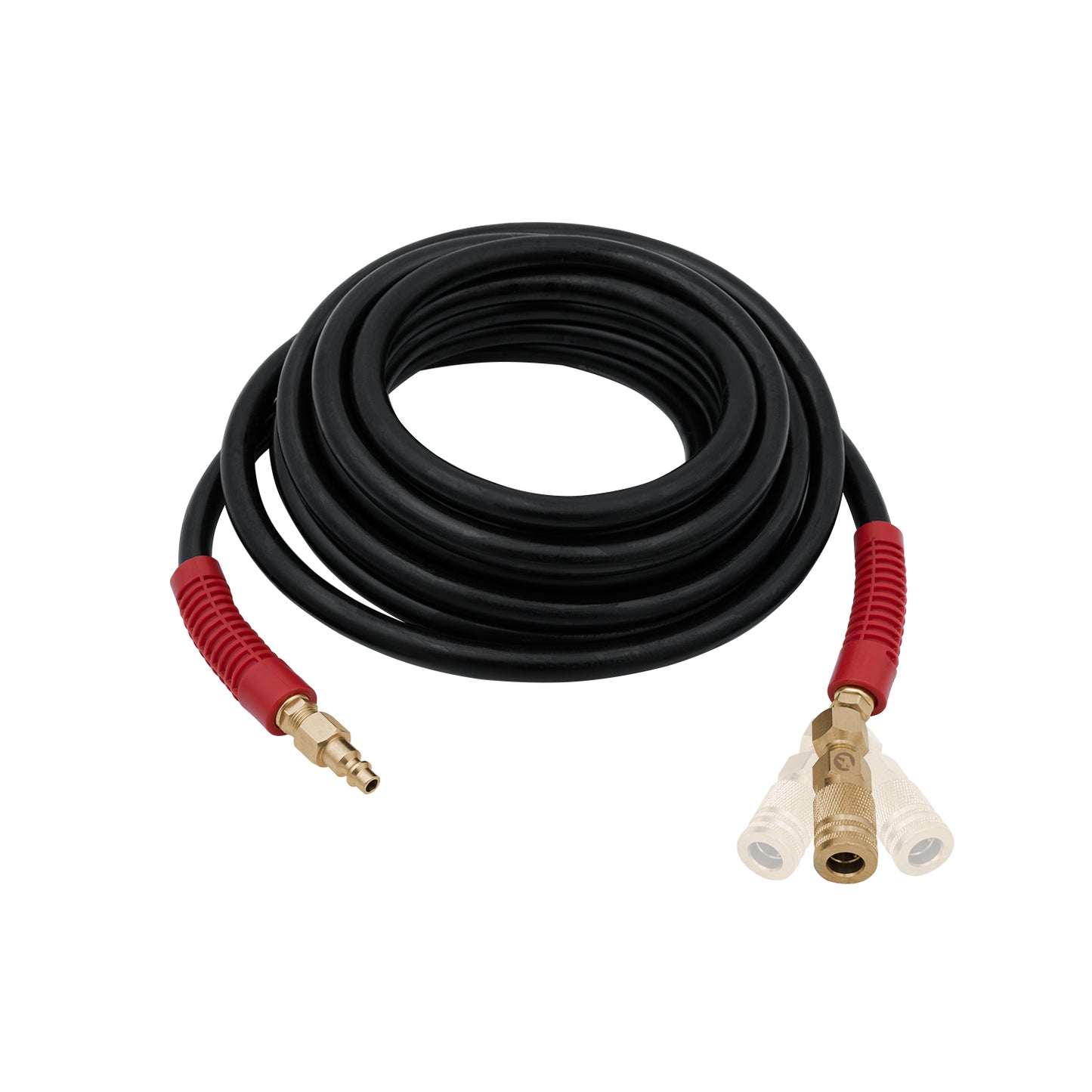 INTERTOOL 5/16” x 25 ft. Rubber Air Hose Brass Fittings | PT08-1731
