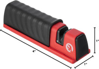 INTERTOOL Axe & Knife Sharpener - Ceramic Stone Grinding Wheel, Multipurpose Blade Tool, Fiberglass Case |  HT08-0553