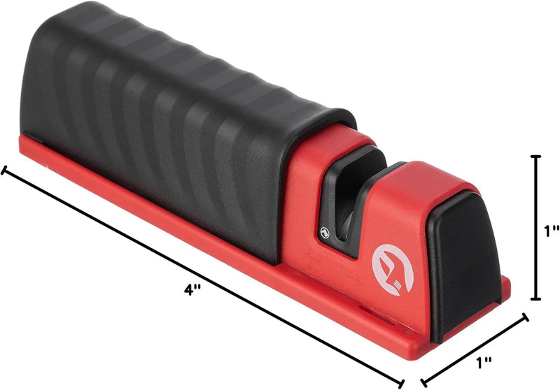 INTERTOOL Axe & Knife Sharpener - Ceramic Stone Grinding Wheel, Multipurpose Blade Tool, Fiberglass Case |  HT08-0553