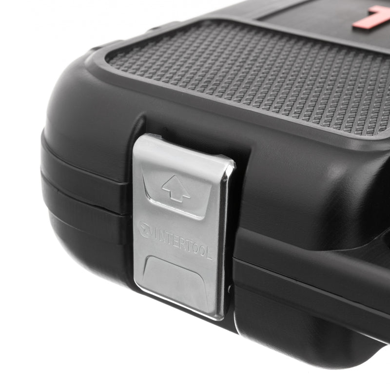 Juego completo de herramientas mecánicas INTERTOOL con accionamiento de 1/4" y 1/2", 100 piezas | ET08-8100 