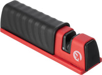 INTERTOOL Axe & Knife Sharpener - Ceramic Stone Grinding Wheel, Multipurpose Blade Tool, Fiberglass Case |  HT08-0553