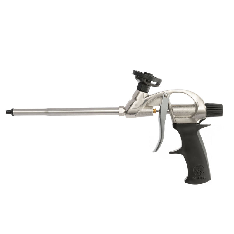 Пистолет для пены INTERTOOL из нержавеющей стали с антипригарным покрытием PTFE | PT08-0604 