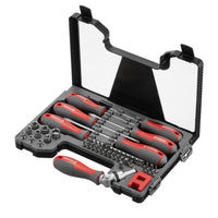 INTERTOOL 16" 51-Piece Ratchet Screwdriver Set with Multi-Bit Driver 3,6 lbs | VT08-3352