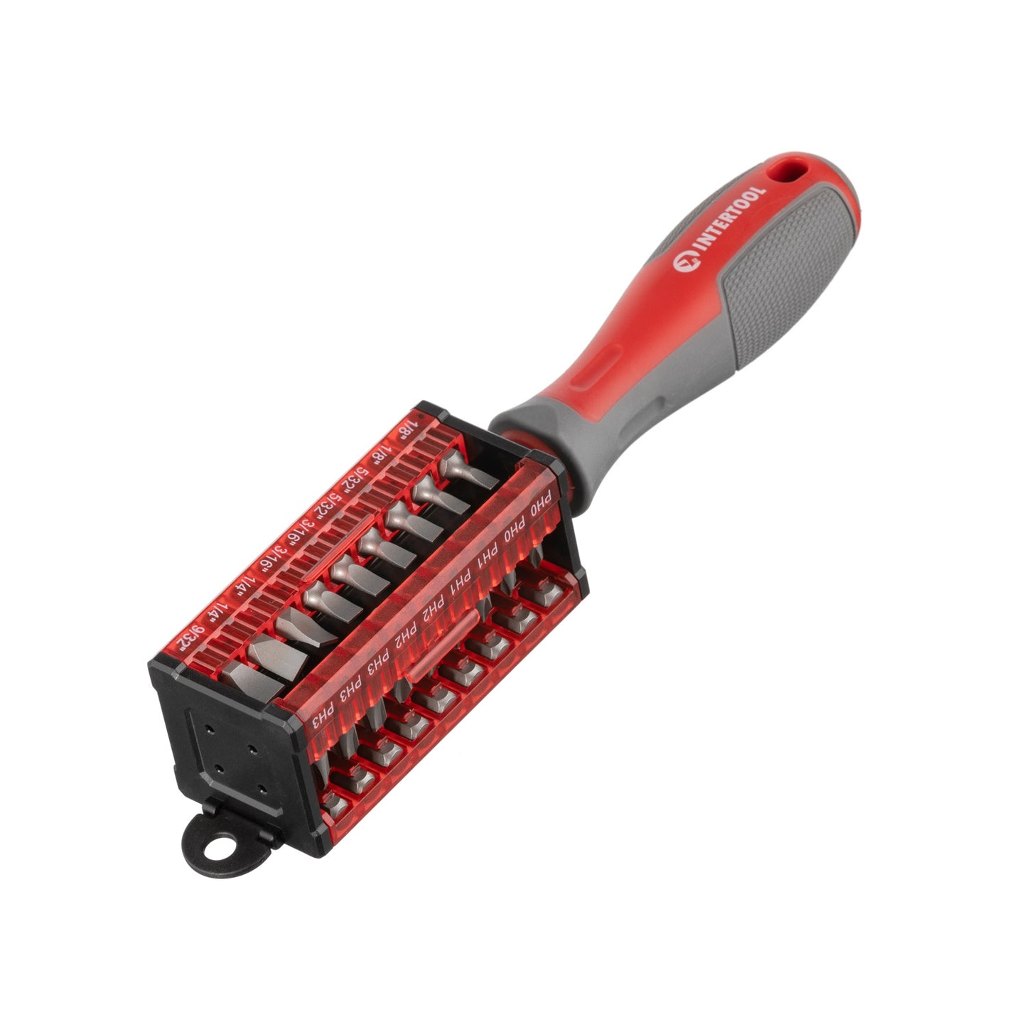 INTERTOOL 37 pcs Multi-Bit Screwdriver, Attachable Storage Case | VT08-3375