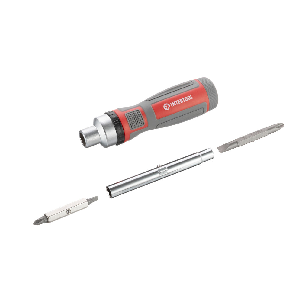 INTERTOOL 19 in 1 Ratchet Multi-Bit Screwdriver | VT08-3376