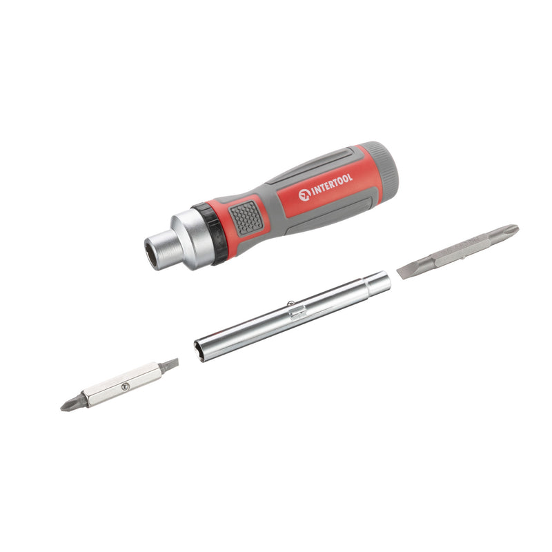 INTERTOOL 19 in 1 Ratchet Multi-Bit Screwdriver | VT08-3376