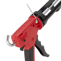 Pistola de calafateo antigoteo INTERTOOL - Relación de empuje 12:1, pistola de silicona antigoteo de 10 oz para ventanas, baños y cocinas | HT08-0028