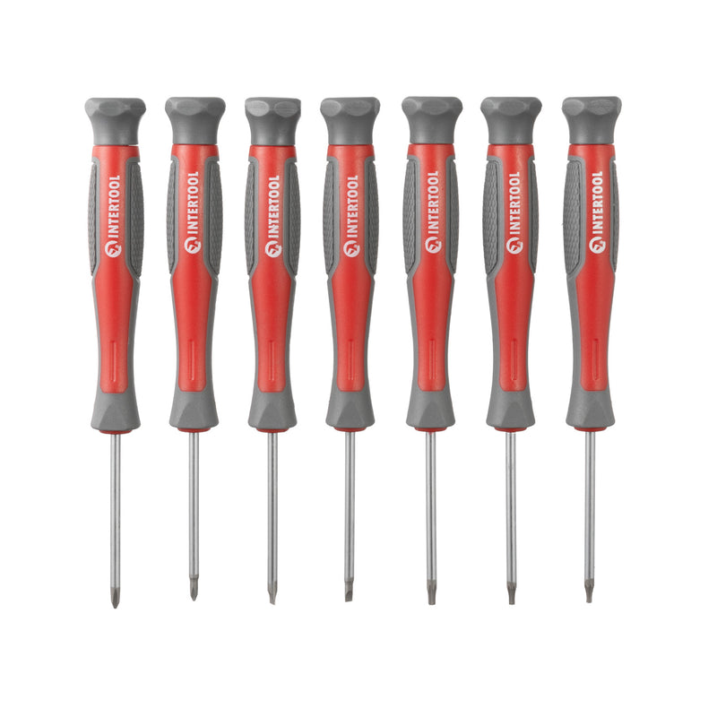 INTERTOOL Precision Screwdriver Set 7pcs, Phillips & Slotted | VT08-3347