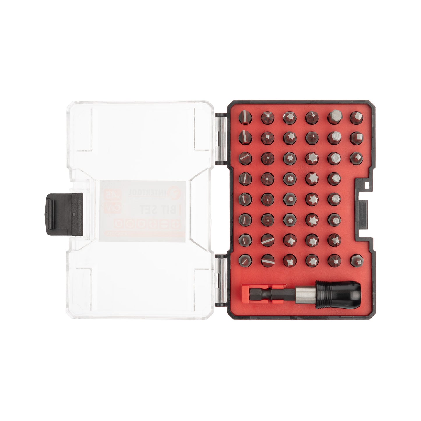 Набор бит для отверток INTERTOOL 45 шт. из хромованадиевой стали | VT08-3373