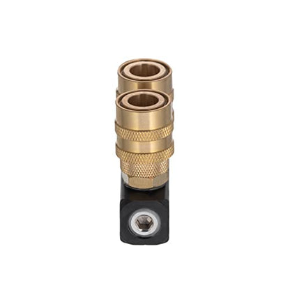 INTERTOOL Air Splitter Manifold, 2-Way, Straight, Brass Couplers | PT08-1854