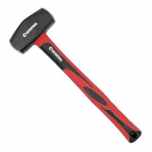 INTERTOOL 4 lb Drilling Hammer | 13” Fiberglass Handle | HT08-0247