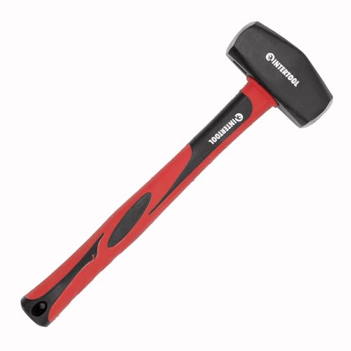 INTERTOOL 4 lb Drilling Hammer | 13” Fiberglass Handle | HT08-0247