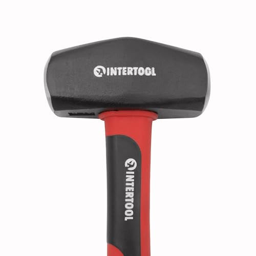 INTERTOOL 4 lb Drilling Hammer | 13” Fiberglass Handle | HT08-0247