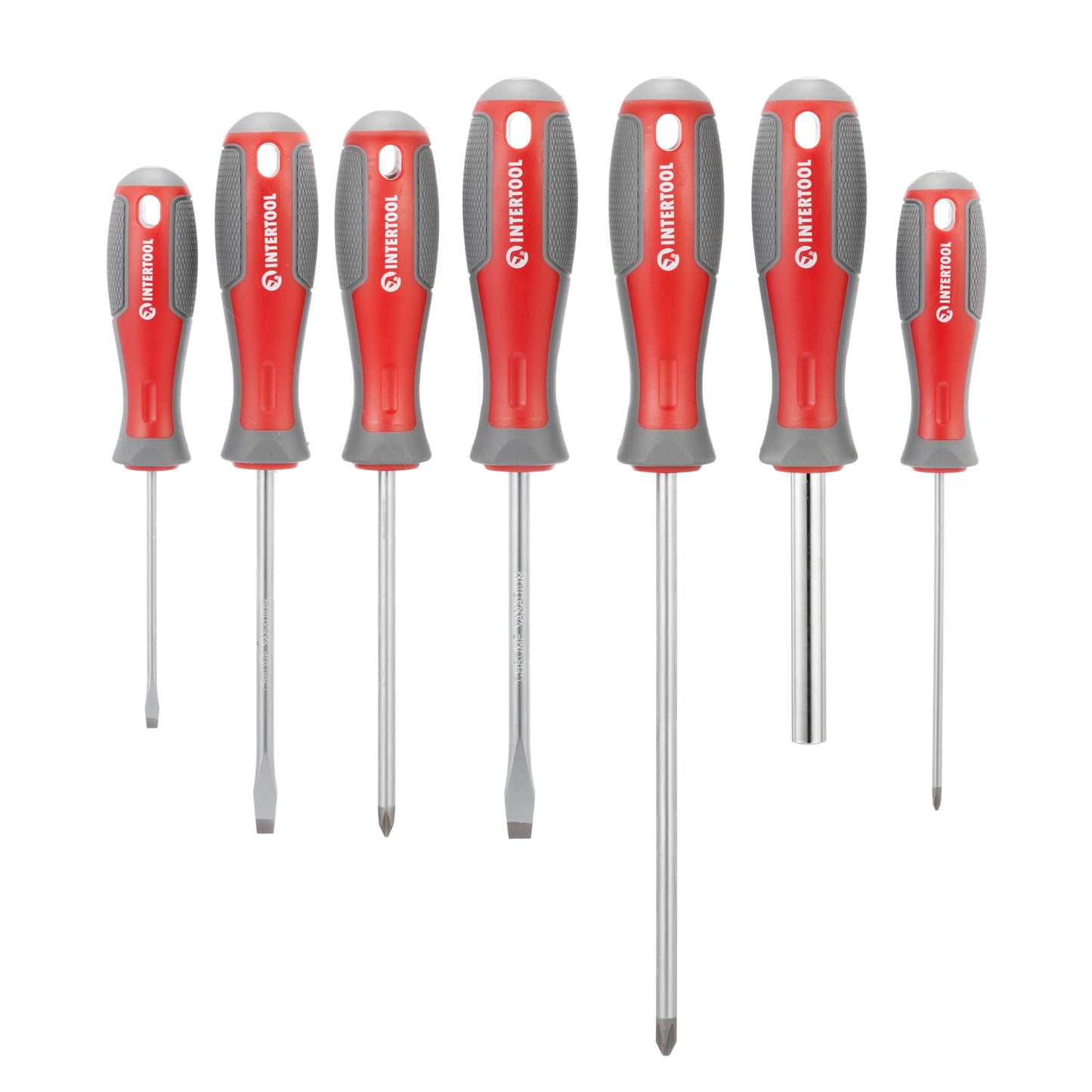 INTERTOOL Набор магнитных отверток 27 шт. в пластиковом кейсе | VT08-3351