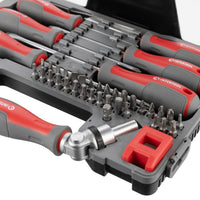 INTERTOOL 16" 51-Piece Ratchet Screwdriver Set with Multi-Bit Driver 3,6 lbs | VT08-3352
