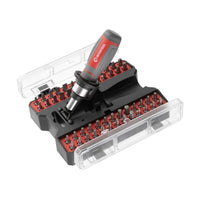 INTERTOOL 53 шт. мини-молоток-отвертка с многофункциональными битами, портативный кейс | VT08-3353