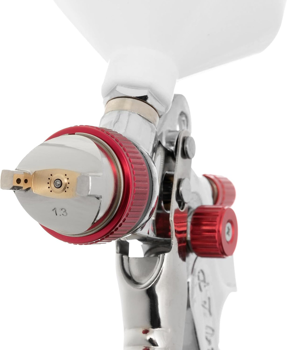 Kit de pistola pulverizadora de pintura INTERTOOL HVLP: boquillas de 1,3, 1,4 y 1,7 mm, pulverizador de alimentación por gravedad, depósito de plástico de 600 cc | PT08-0153