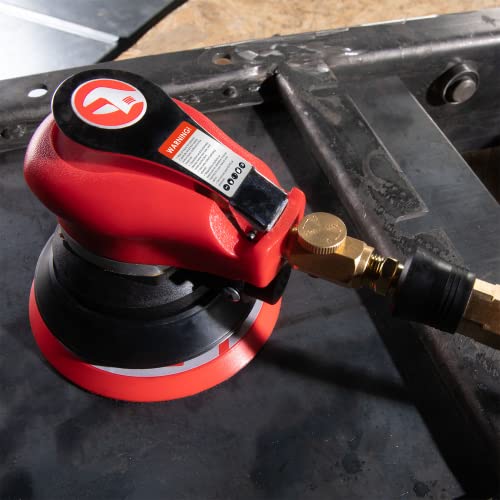 INTERTOOL Pneumatic Random Orbital Sander, 5-inch, Dual Action | PT08-1006