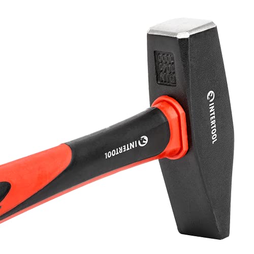 INTERTOOL 2 lb Cross Peen Hammer | Heavy-Duty Engineer Hammer | HT08-0210