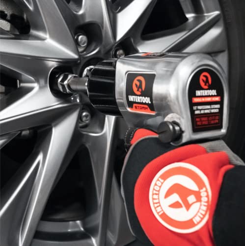 Llave de impacto neumática INTERTOOL de 1/2", yunque extendido de 3", 425 ft/lbs | PT08-1103