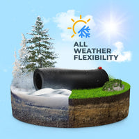 INTERTOOL 5/16” x 100 ft. Rubber Air Hose Brass Fittings | PT08-1733