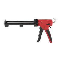 Pistola de calafateo antigoteo INTERTOOL - Relación de empuje 12:1, pistola de silicona antigoteo de 10 oz para ventanas, baños y cocinas | HT08-0028