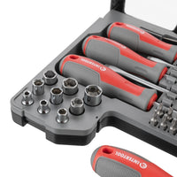 INTERTOOL 16" 51-Piece Ratchet Screwdriver Set with Multi-Bit Driver 3,6 lbs | VT08-3352