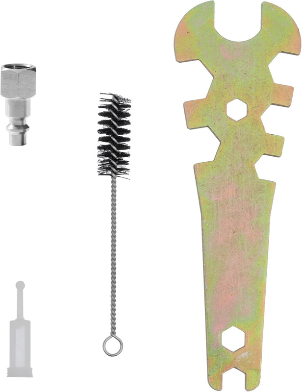 Воздушный краскопульт INTERTOOL Touch Up HVLP с воздушной головкой 0,8 мм, для точного ремонта деталей автомобилей, пластиковый бачок 250 см3, высокопроизводительная чёрная серия M-Diamond | PT08-0170 