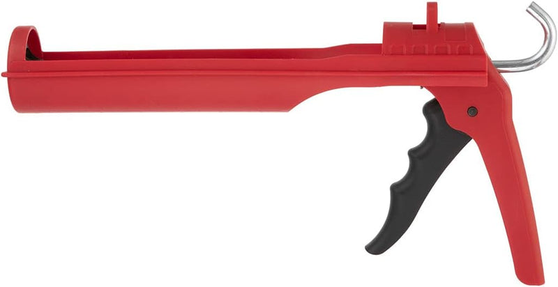 INTERTOOL Drip-Free Caulking Gun - 10 oz, 10:1 Thrust Ratio, Lightweight, Smooth Rod, Quiet Ratcheting | HT08-0027