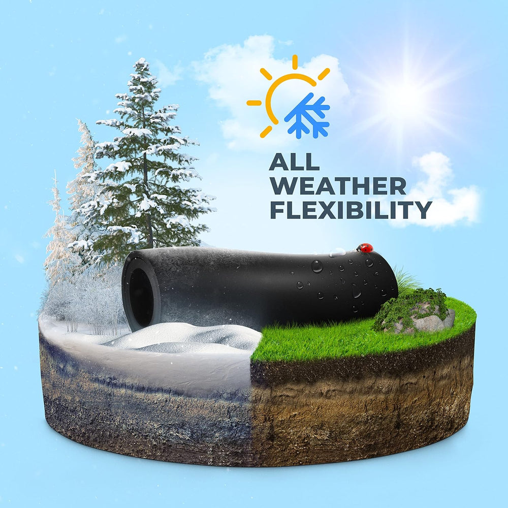 INTERTOOL 1/4” x 100 ft. Rubber Air Hose Brass Fittings | PT08-1730