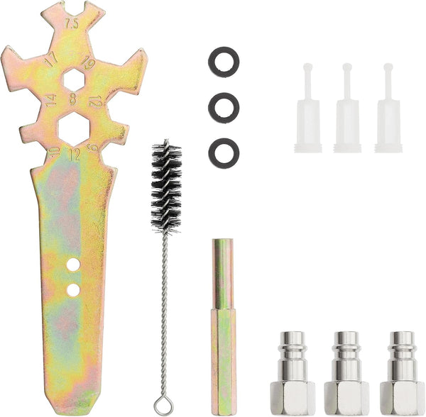 INTERTOOL HVLP Air Spray Gun Set - 3 Paint Sprayers (0.8/1.3/1.7mm) | PT08-1505